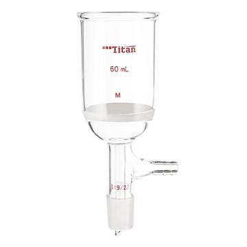 Titan/泰坦 磨口砂芯布什漏斗，60ml，磨口：19/22，G3砂板 特优级 爆款，TF364019M，个/，1个 TF364019M