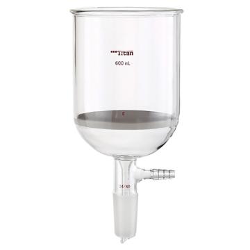 Titan/泰坦 磨口砂芯布什漏斗，600ml，磨口：24/40，G4砂板 特优级，TF369024F，个/，1个 TF369024F