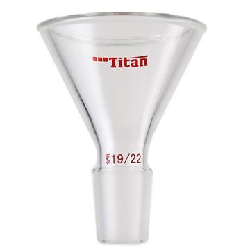 Titan/泰坦 三角漏斗，上部直径50mm，磨口：19/22 特优级，TF181950，1个 TF181950