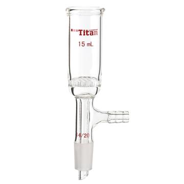Titan/泰坦 具玻璃板布什漏斗，容量：15ml，磨口：14/20，玻璃板直径：20mm 特优级，TF962014，1个 TF962014
