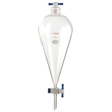 Titan/泰坦 分液漏斗，上磨口：27#，四氟节门，4mm，顶端四氟塞子，1000ml 特优级，TF477000，个/，1个 TF477000