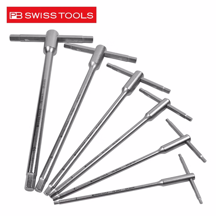 PB SWISS TOOLS/ 瑞铂 滑杆式T型内六角扳手6套件
 PB 1204.SET 10
