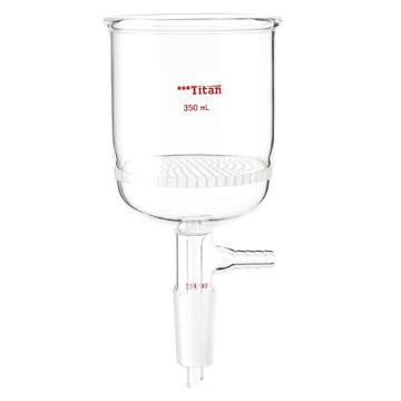 Titan/泰坦 具玻璃板布什漏斗，容量：350ml，磨口：24/40 特优级，TF968024，1个 TF968024