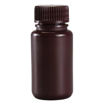 Titan/泰坦 塑料广口瓶，HDPE，60ml，琥珀色，无酶，免洗，防漏无内盖，未灭菌，1箱（10个/包，20包/箱） TYSL-HD060A-ZX