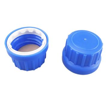 Titan/泰坦 通用瓶盖，蓝色，德国标准PP防盗盖+PE/PTFE褐色垫片GL28螺口，D×H:36×24mm，1包（40个） TYBL-PG-B007