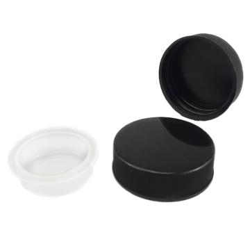 Titan/泰坦 通用瓶盖，黑色，工业标准PP盖+U形LDPE本色内塞，GL38螺口，D×H41×12.2mm，1包（40个） TYBL-PG-E008