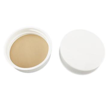 Titan/泰坦 通用瓶盖，白色，工业标准PP盖+PE/PTFE（褐色）垫片，GL38螺口，D×H41×12.2mm，1包（40个） TYBL-PG-E004