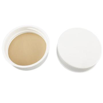 Titan/泰坦 通用瓶盖，白色，工业标准PP盖+PE/PTFE（褐色）垫片，GL44螺口，D×H47×12.5mm，1包（20个） TYBL-PG-E016