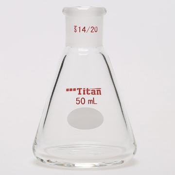 Titan/泰坦 三角瓶，厚壁高强度，磨口：14/20，50ml 特优级，TF661450，1个 TF661450