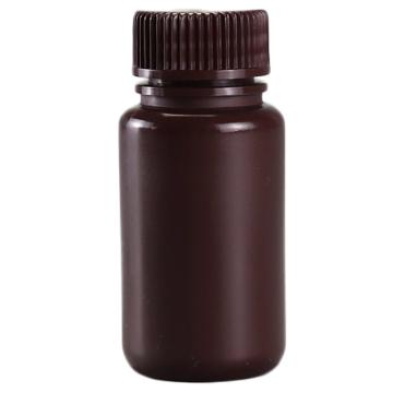 Titan/泰坦 塑料广口瓶，PP，60ml，琥珀色，无酶，免洗，防漏无内盖，未灭菌，1箱（10个/包， 20包/箱） TYSL-HP060A-ZX