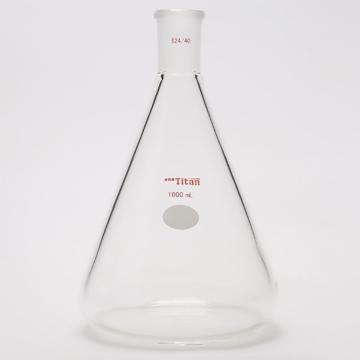 Titan/泰坦 三角瓶，厚壁高强度，磨口：24/40，1000ml 特优级，TF664000，1个 TF664000