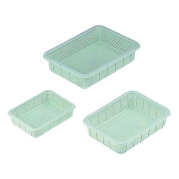 ASONE/亚速旺 塑料方筐（浅型），大，358×480×85 7-5649-03