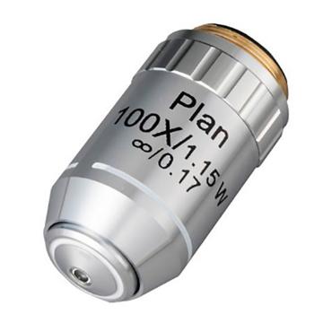 ASONE/亚速旺 平透镜双目生物显微镜用水镜 OBJ-PL100X(Water) 1个，1-1927-27 1-1927-27