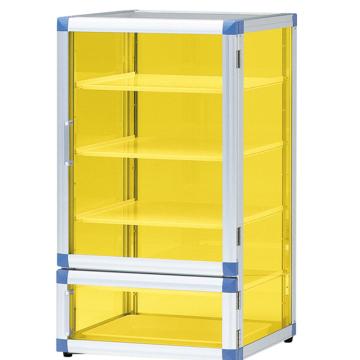 ASONE/亚速旺 遮光防潮箱,干燥剂式防潮箱,强化塑料架&带橡胶脚垫,SD-BG1PU,3-6816-01 3-6816-01