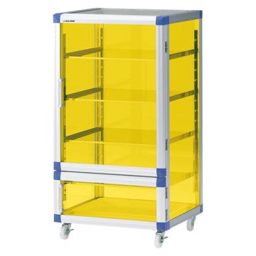 ASONE/亚速旺 遮光防潮箱,干燥剂式防潮箱,强化塑料架&带滚轮,SD-BG1KPU,3-6817-01 3-6817-01