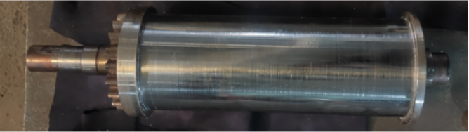 泽丽 压面皮主动轴维修 ∮142*583mm