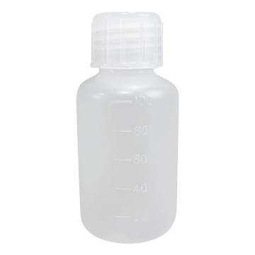 ASONE/亚速旺 PP制塑料瓶(单个起售) 窄口 100ml(1个)，5-001-02 5-001-02