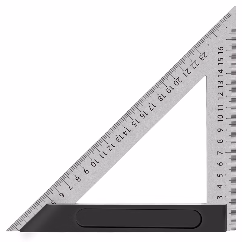 deli得力DL303200三角尺200mm铝压铸(银)(把)