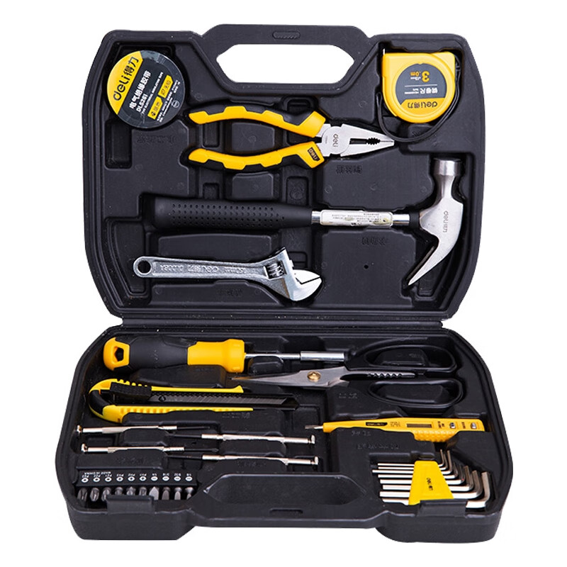 deli得力DL5972综合维修套装31件套(黑)(套)