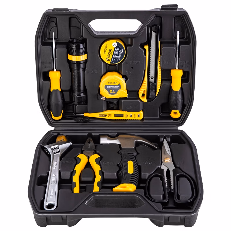 deli得力DL1012综合维修套装12件套(黑)(套)