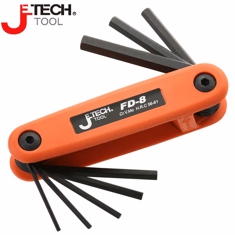 JETECH/捷科 平头黑色折叠式8支套装 FD-8