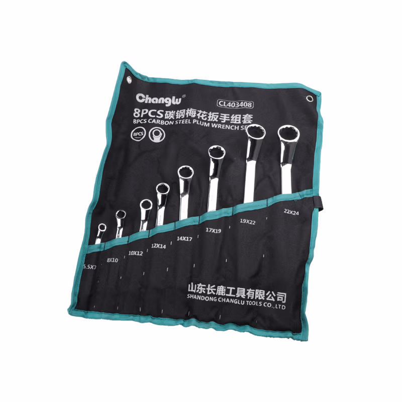 CHANGLU/长鹿 碳钢镜面梅花扳手组套8PCS 403408
