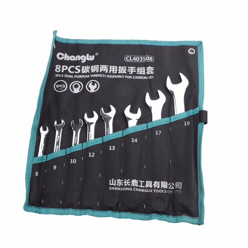 CHANGLU/长鹿 碳钢镜面两用扳手组套12PCS 403512