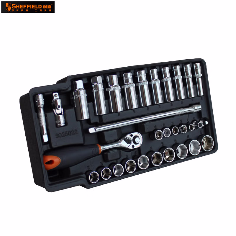 SHEFFIELD/钢盾 31件套10mm系列套筒组套 S025022