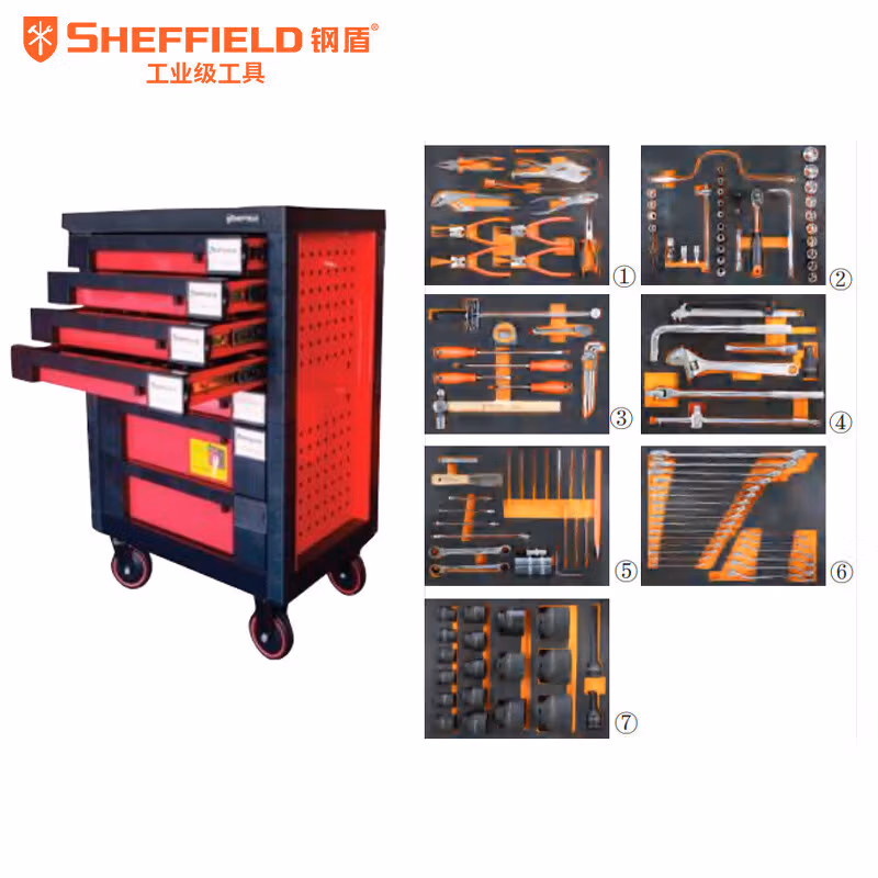 SHEFFIELD/钢盾 133件套通用卡客车工具组套 S025133