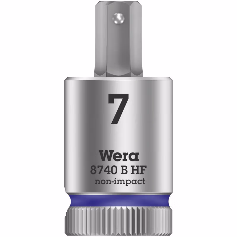 WERA/维拉 8740 B 旋具套筒,带HF固持功能,增强型内六角,Zyklop,3/8