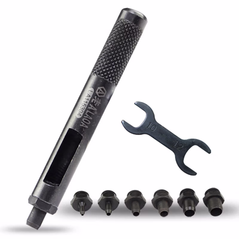 LAOA/老A 6孔敲击可换头皮带冲 LA115304