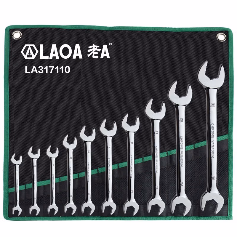 LAOA/老A CR-V镜面止滑开口扳手组套10PC LA317110