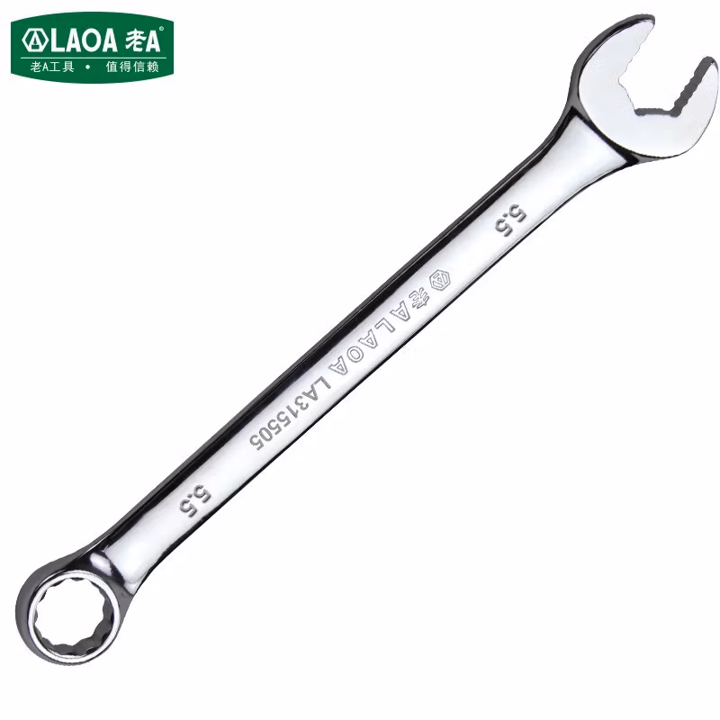 LAOA/老A CR-V镜面止滑两用扳手23mm 呆梅扳手 LA315523