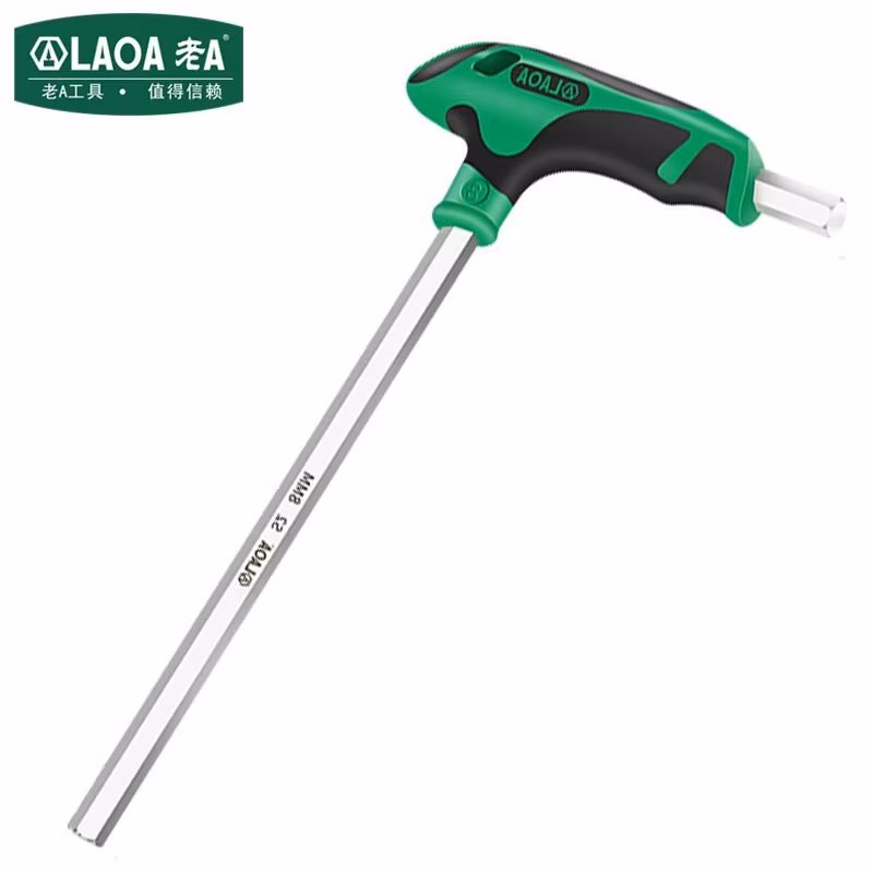 LAOA/老A 双色柄T型平头内六角扳手10MM LA152096