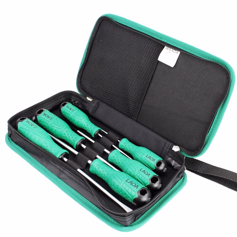 LAOA/老A 6件双色柄螺丝批套装 LA614306