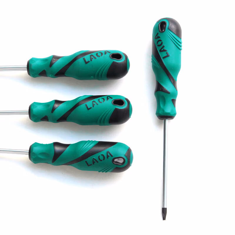 LAOA/老A 12款S2橡塑柄U型螺丝批4件套 LA614024