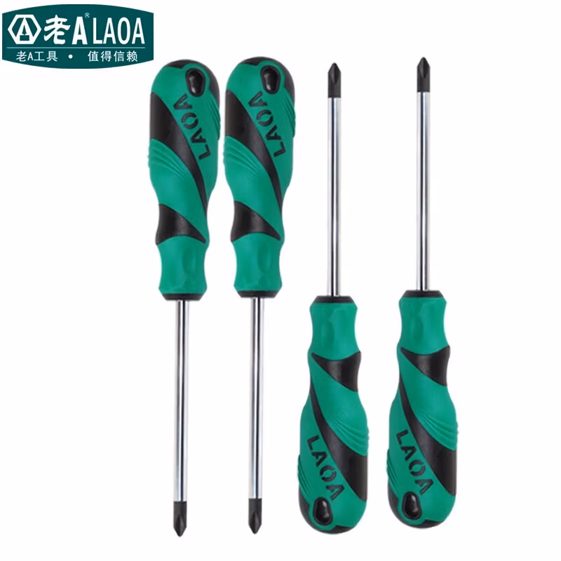 LAOA/老A 12款S2橡塑柄Y字型螺丝批4件套 LA614014
