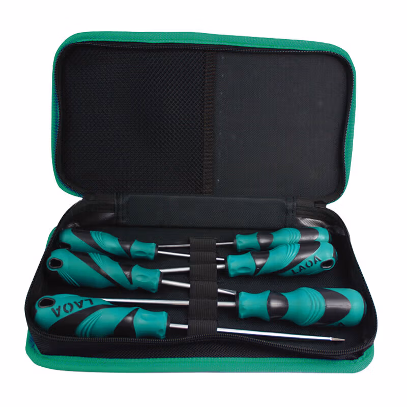 LAOA/老A 12款S2橡塑柄螺丝批套装 6PC牛津包装 LA612016