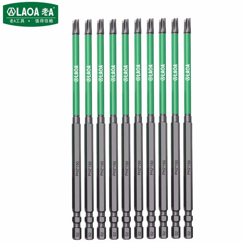 LAOA/老A 1/4＂系列冲击批电工专用十一字批头 单头150MM LA618012