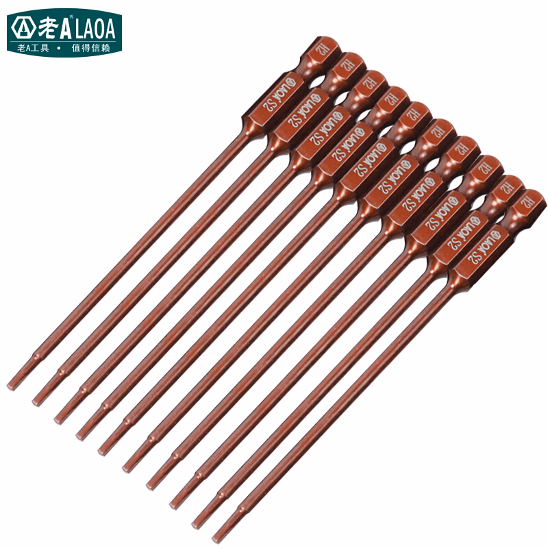 LAOA/老A 1/4＂系列内六角批嘴批头 150*H2.0mm LA616220