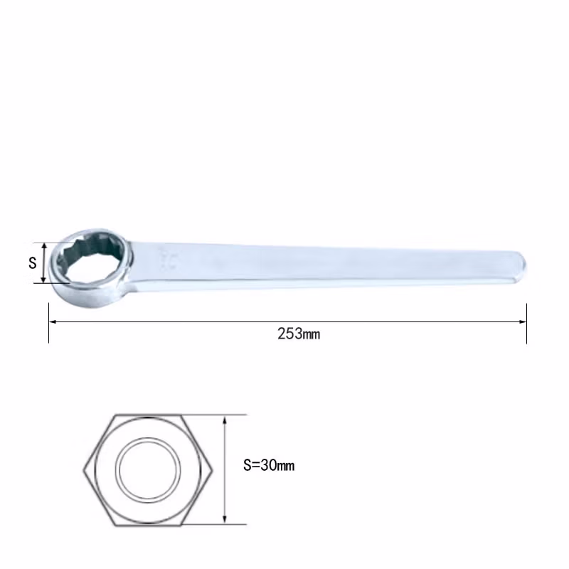 BOFANG/渤防 不锈钢直柄梅花扳手 5002-30