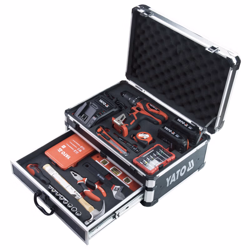 YATO/易尔拓 96件套无刷锂电钻多用组套 YT-44252