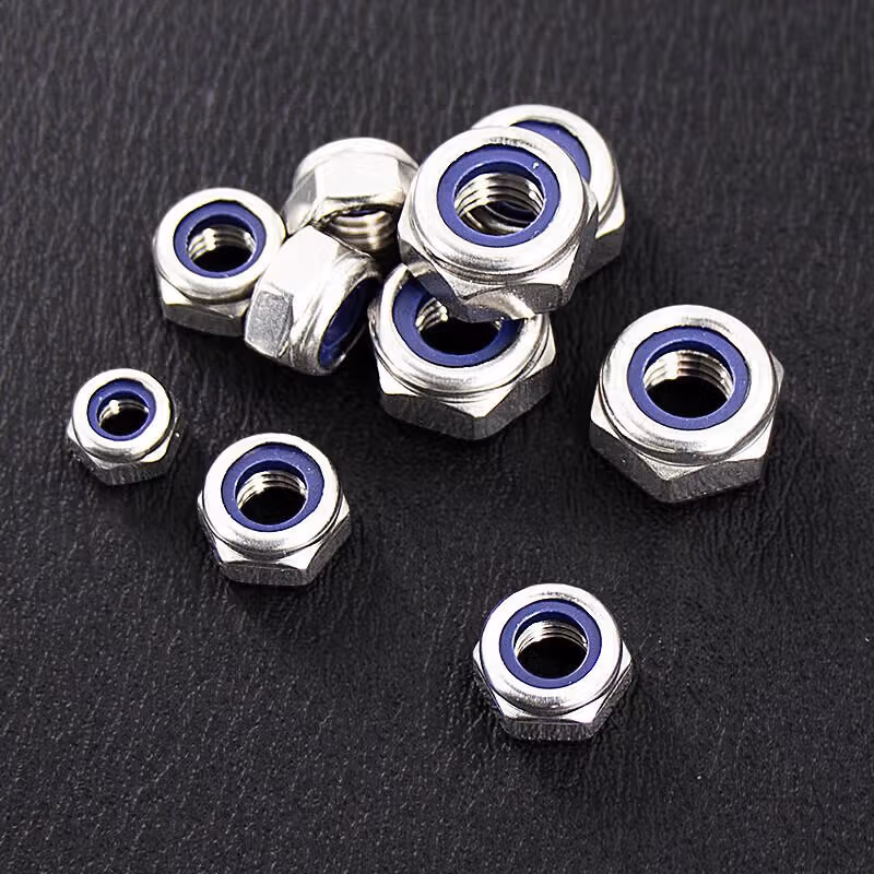 海斯迪克 304不锈钢尼龙塑料防松自锁螺帽 DIN985防松螺母 HKsq-461 M16(20个)