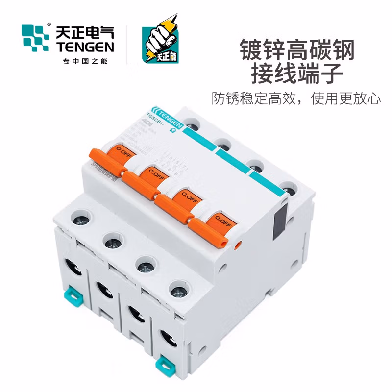 TENGEN/天正 SPD后备保护器 TGSCB1-25I 65kA 4P新
