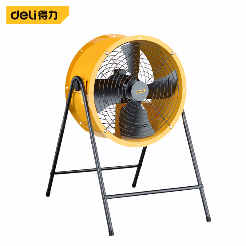 DELI/得力 deli得力DL-GSF4-4D-W1岗位式轴流风机400mm/单相低噪(黄(台 DL-GSF4-4D-W1