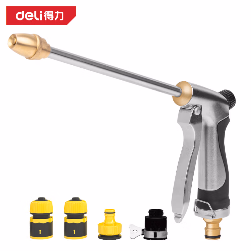 DELI/得力 deli得力DL8085洗车水枪5件套(黄)(套) DL8085