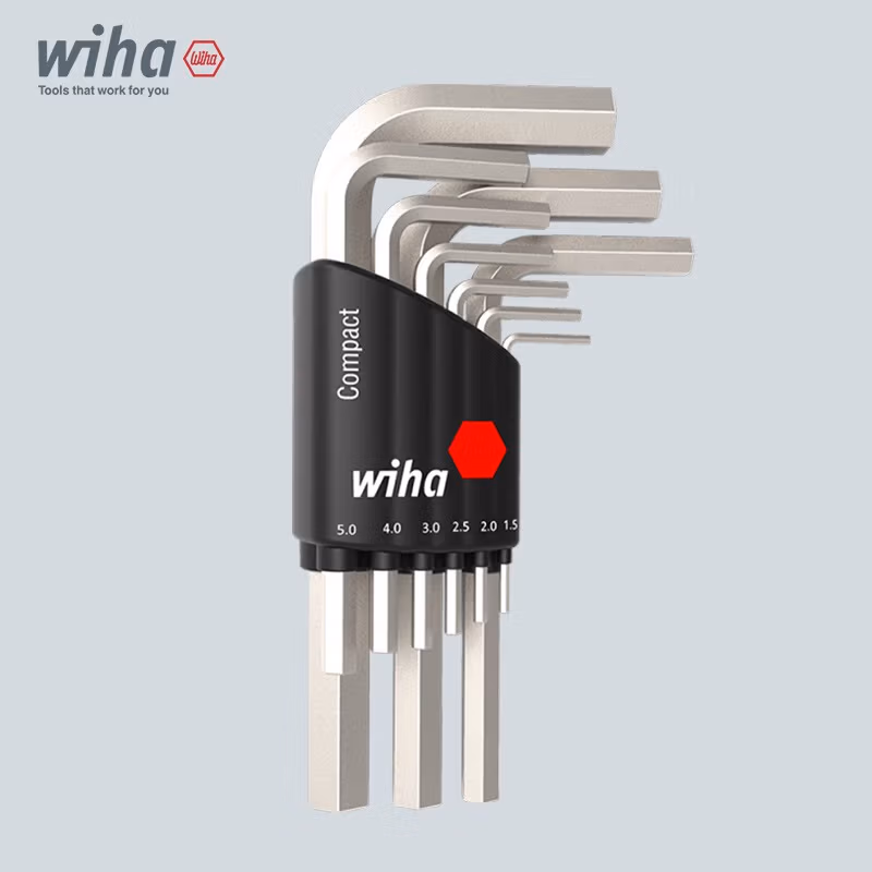 WIHA/威汉 黑森林系列Compact镀镍短款内六角扳手9件套 01174