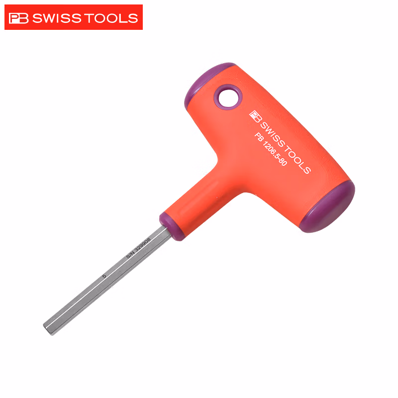 PB SWISS TOOLS/ 瑞铂 T型柄内六角扳手 5×80 PB 1206.5-80