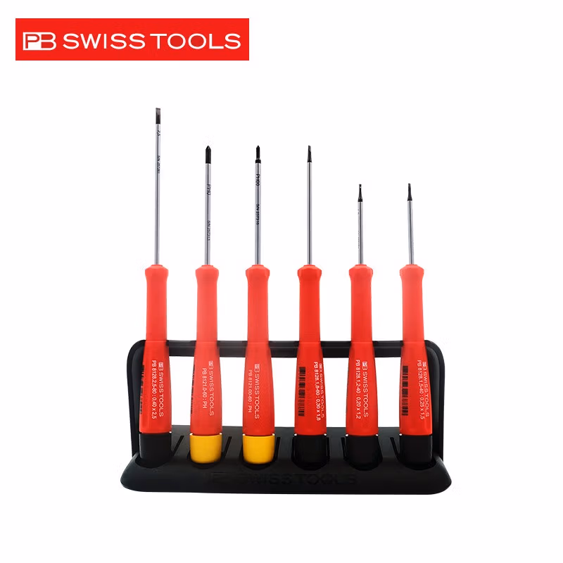 PB SWISS TOOLS/ 瑞铂 精密一/十字螺丝刀6件套  PB 8641