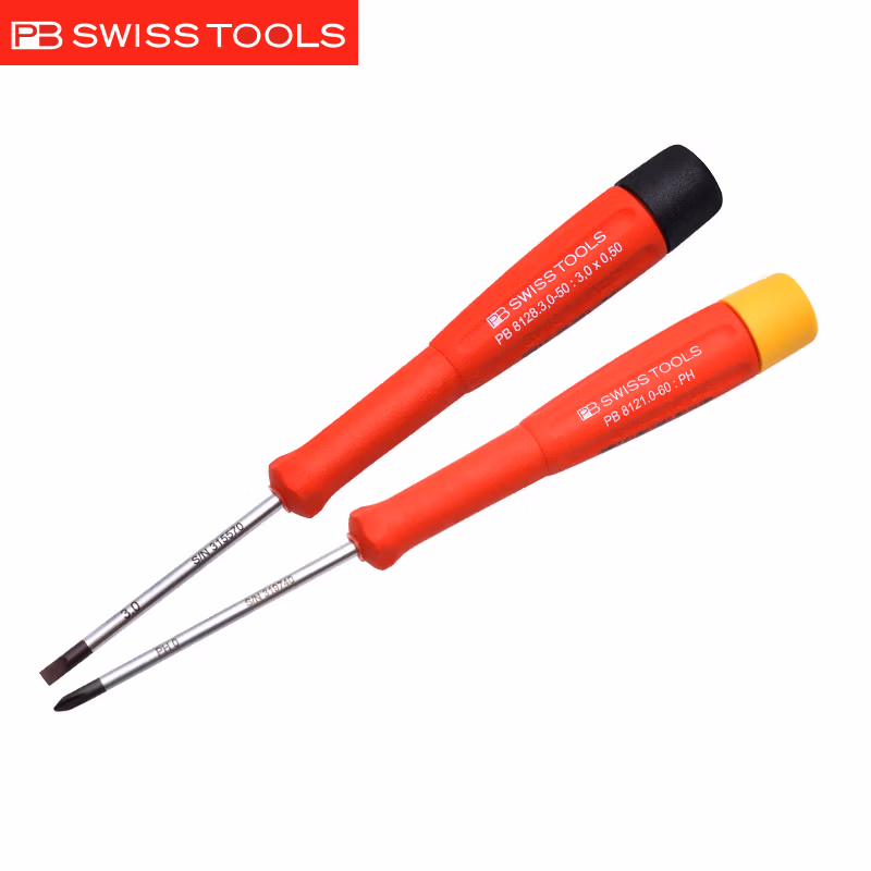 PB SWISS TOOLS/ 瑞铂 精密一/十字螺丝刀4件套(盒装) PB 8620.CBB